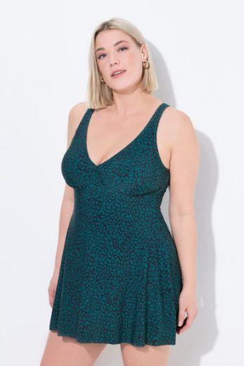 Plus size veliki brojevi Kupaći kostim haljina životinjskog printa za punije