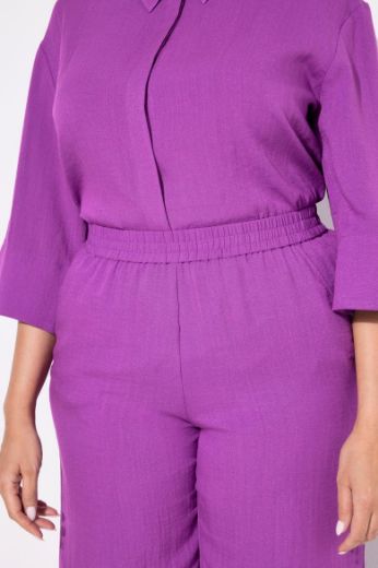 Plus size veliki brojevi Hlače lagane šireg kroja nogavica za punije