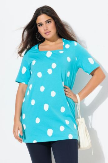 Plus size veliki brojevi Majica A kroja s printom točki za punije