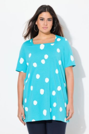 Plus size veliki brojevi Majica A kroja s printom točki za punije