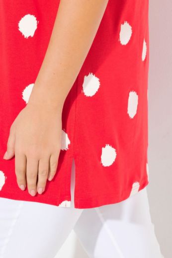 Plus size veliki brojevi Majica A kroja s printom točki za punije