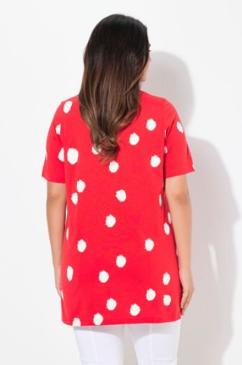 Plus size veliki brojevi Majica A kroja s printom točki za punije