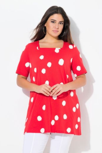 Plus size veliki brojevi Majica A kroja s printom točki za punije
