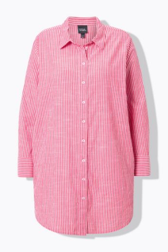 Plus size veliki brojevi Bluza dužeg kroja na pruge za punije