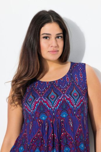 Plus size veliki brojevi Haljina bez rukava kraćeg kroja za punije