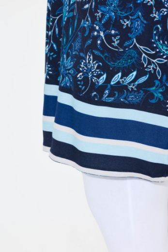 Plus size veliki brojevi Haljina bez rukava kraćeg kroja cvjetnog printa za punije