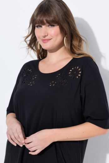 Plus size veliki brojevi Majica kratkih rukava asimetrična s ukrasnim vezom za punije