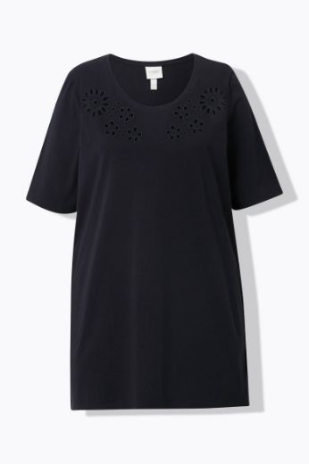 Plus size veliki brojevi Majica kratkih rukava asimetrična s ukrasnim vezom za punije