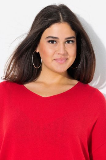 Plus size veliki brojevi Pulover V izreza za punije