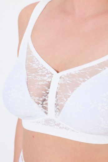 Plus size veliki brojevi Grudnjak bez žica s dodatkom čipke za punije