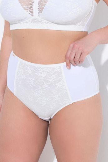 Plus size veliki brojevi Gaćice Maxi s dodatkom čipke za punije
