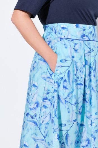 Plus size veliki brojevi Suknja A kroja cvjetnog uzorka za punije
