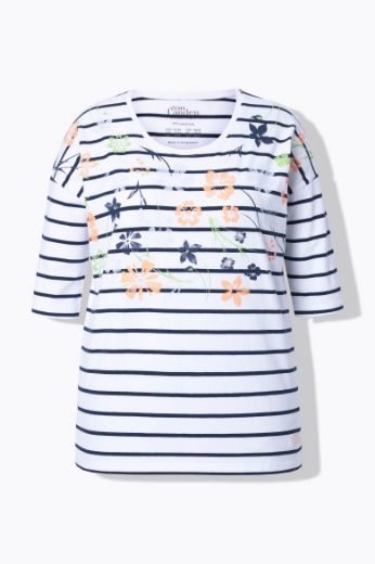 Plus size veliki brojevi Majica 3/4 rukava okruglog ovratnika za punije