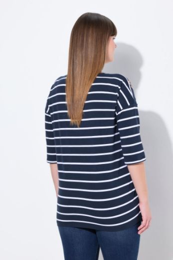 Plus size veliki brojevi Majica 3/4 rukava okruglog ovratnika za punije