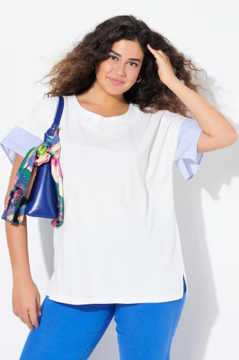 Plus size veliki brojevi Majica kratkih rukava okruglog ovratnika za punije