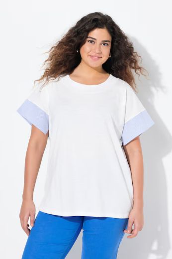 Plus size veliki brojevi Majica kratkih rukava okruglog ovratnika za punije