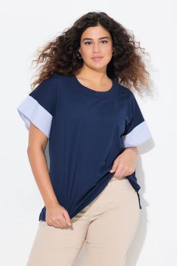 Plus size veliki brojevi Majica kratkih rukava okruglog ovratnika za punije