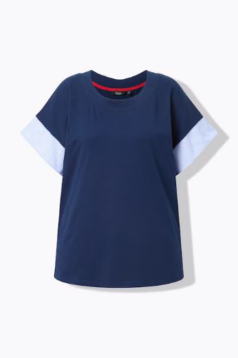 Plus size veliki brojevi Majica kratkih rukava okruglog ovratnika za punije