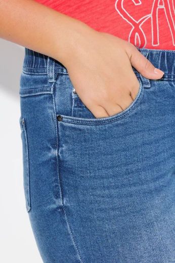 Plus size veliki brojevi Traperice uskih nogavica za punije