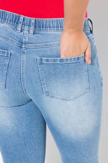 Plus size veliki brojevi Traperice uskih nogavica za punije