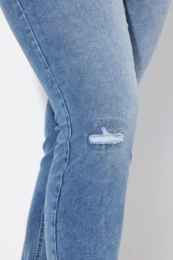 Plus size veliki brojevi Traperice uskih nogavica za punije