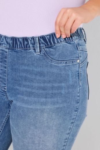 Plus size veliki brojevi Traperice uskih nogavica za punije