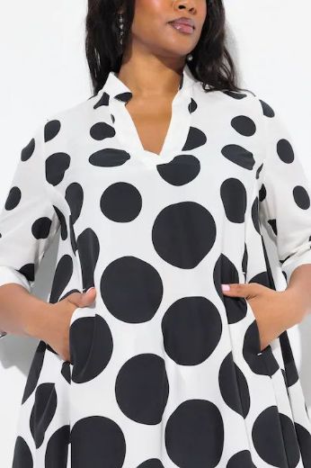 Plus size veliki brojevi Tunika 3/4 rukava V ovratnika za punije