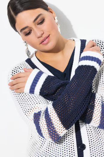 Plus size veliki brojevi Kardigan na kopčanje za punije