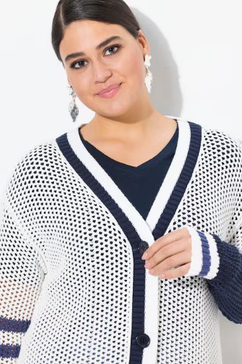 Plus size veliki brojevi Kardigan na kopčanje za punije