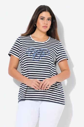 Plus size veliki brojevi Majica kratkih rukava okruglog ovratnika za punije