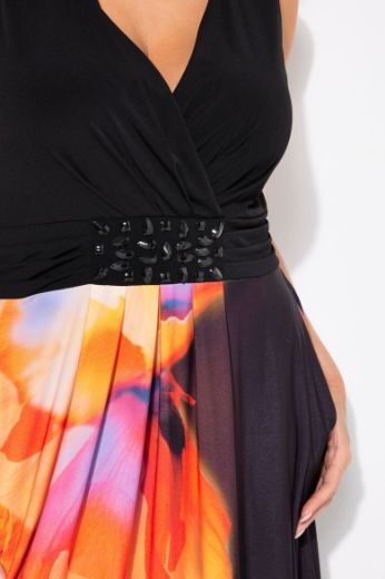 Plus size veliki brojevi Haljina maxi bez rukava V ovratnika za punije