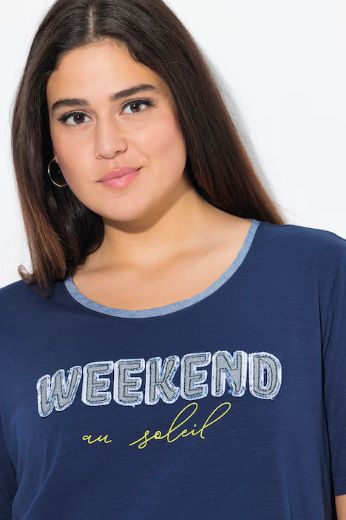 Plus size veliki brojevi Majica kratkih rukava okruglog ovratnika za punije