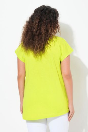 Plus size veliki brojevi Majica kratkih rukava V ovratnika za punije