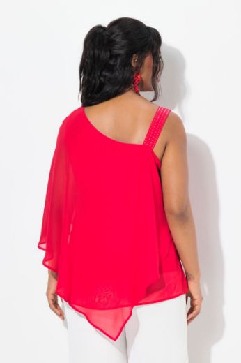 Plus size veliki brojevi Bluza na jedno rame A kroja za punije