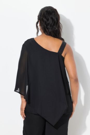 Plus size veliki brojevi Bluza na jedno rame A kroja za punije