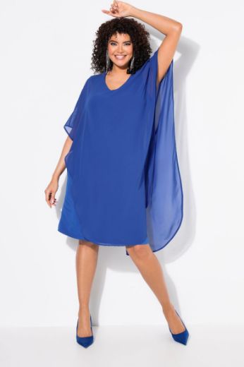 Plus size veliki brojevi Haljina elegantna  s dekorativnim ukrasima na ramenima za punije