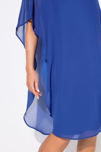 Plus size veliki brojevi Haljina elegantna  s dekorativnim ukrasima na ramenima za punije