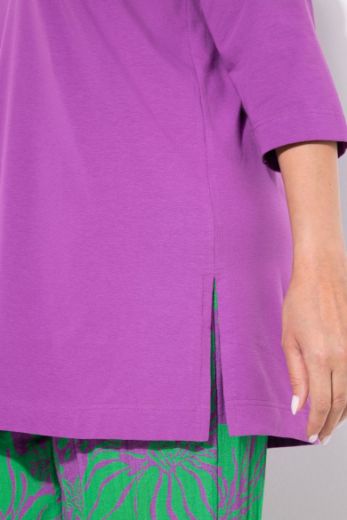 Plus size veliki brojevi Majica duži model V ovratnika za punije
