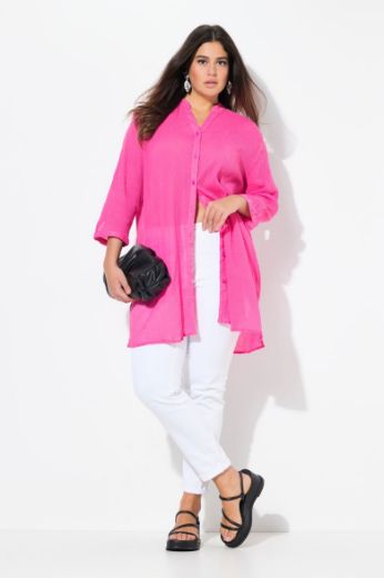 Plus size veliki brojevi Bluza dužeg kroja 3/4 rukavi za punije