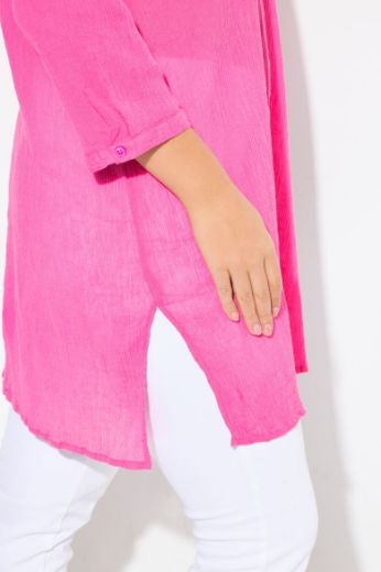 Plus size veliki brojevi Bluza dužeg kroja 3/4 rukavi za punije