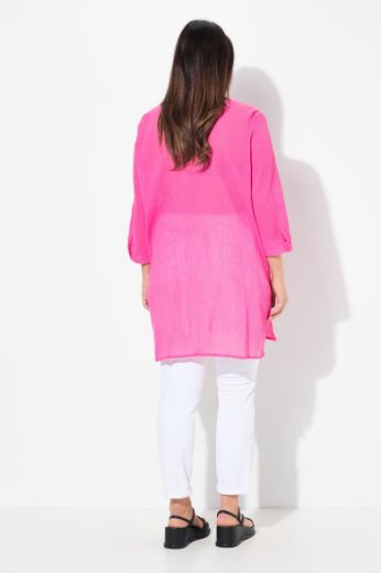 Plus size veliki brojevi Bluza dužeg kroja 3/4 rukavi za punije