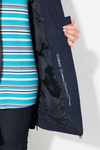 Plus size veliki brojevi Jakna dužeg A kroja s kapuljačom za punije