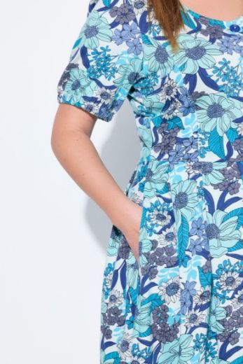 Plus size veliki brojevi Haljina maxi cvjetnog uzorka za punije