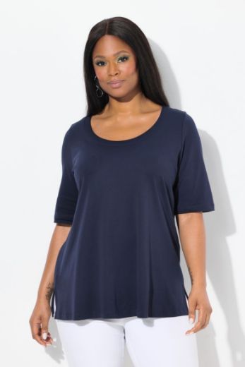 Plus size veliki brojevi Majica A kroja kratkih rukava za punije