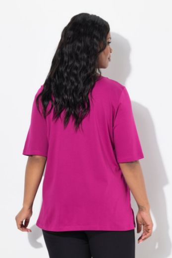Plus size veliki brojevi Majica A kroja kratkih rukava za punije