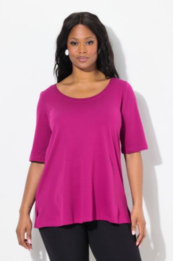 Plus size veliki brojevi Majica A kroja kratkih rukava za punije