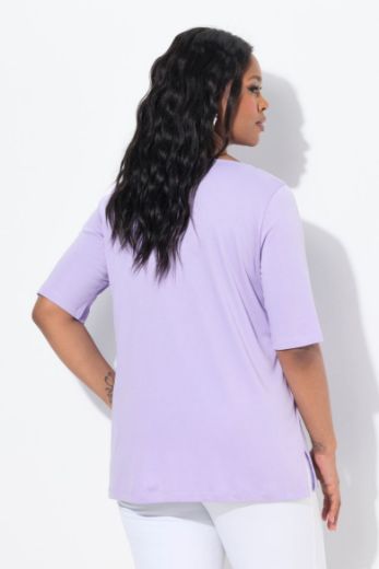 Plus size veliki brojevi Majica A kroja kratkih rukava za punije