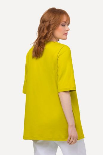 Plus size veliki brojevi Majica s ukrasima na ovratniku za punije