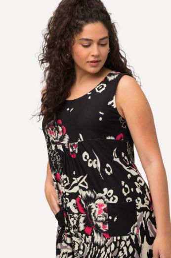 Plus size veliki brojevi Haljina bez rukava A kroja za punije