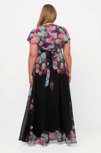 Plus size veliki brojevi Haljina maxi V ovratnika za punije
